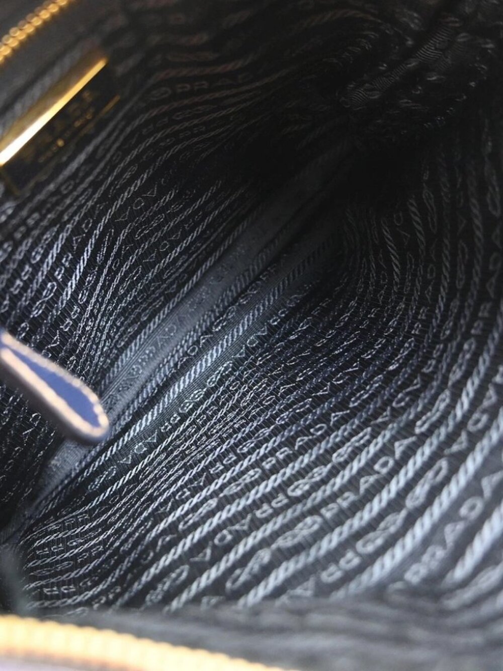 Prada Blue Nylon Shoulder Bag - Picture 5 of 8